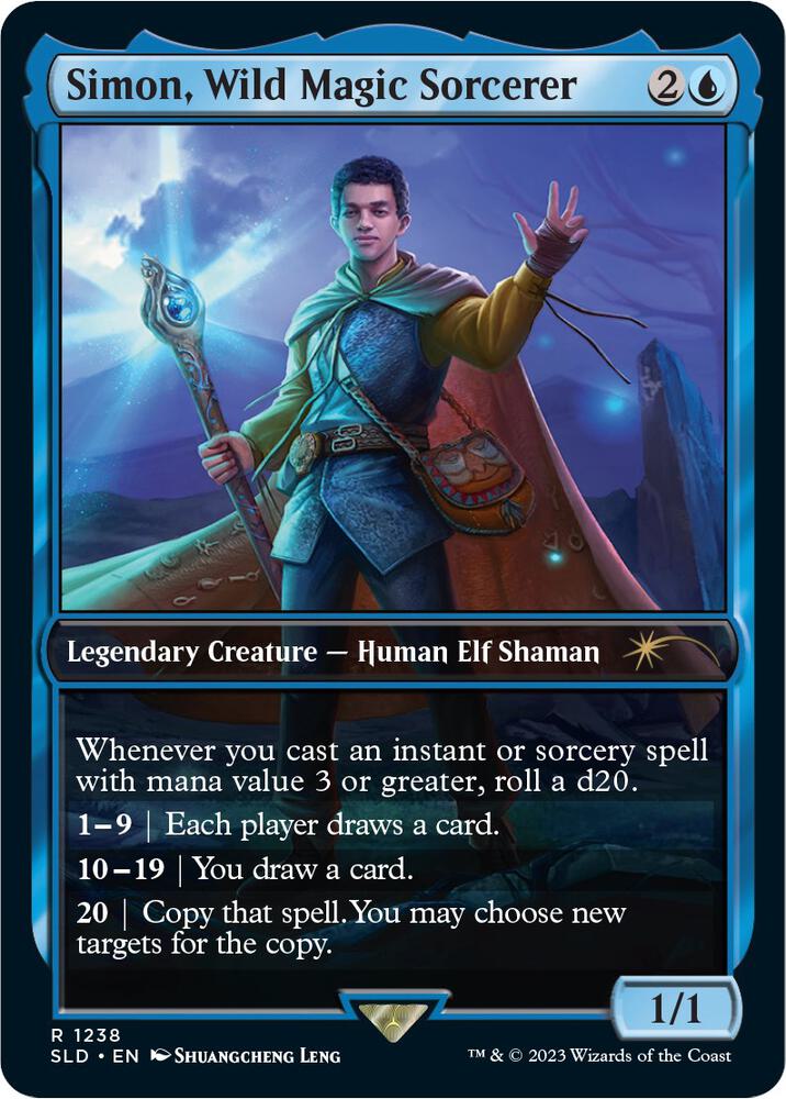 Simon, Wild Magic Sorcerer (Foil) - Secret Lair Drop Series (SLD)