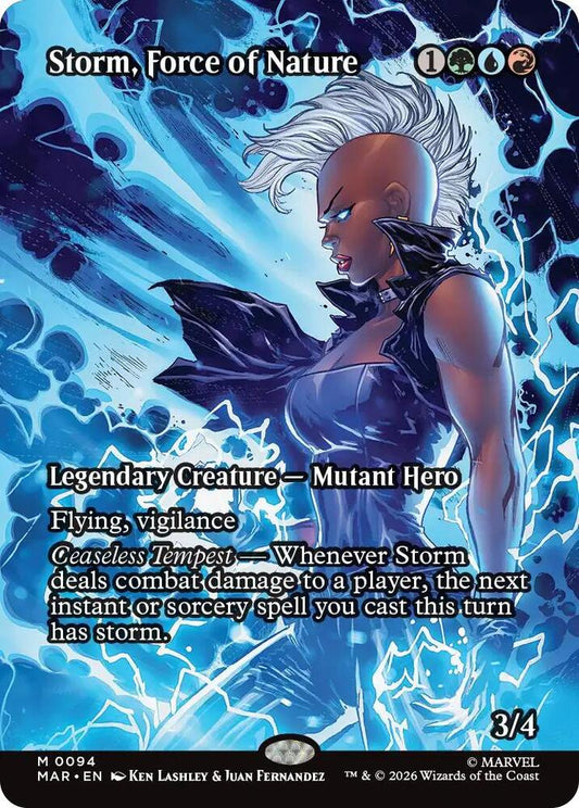 Storm, Force of Nature (Borderless) - Marvel Universe Eternal-Legal (MAR)