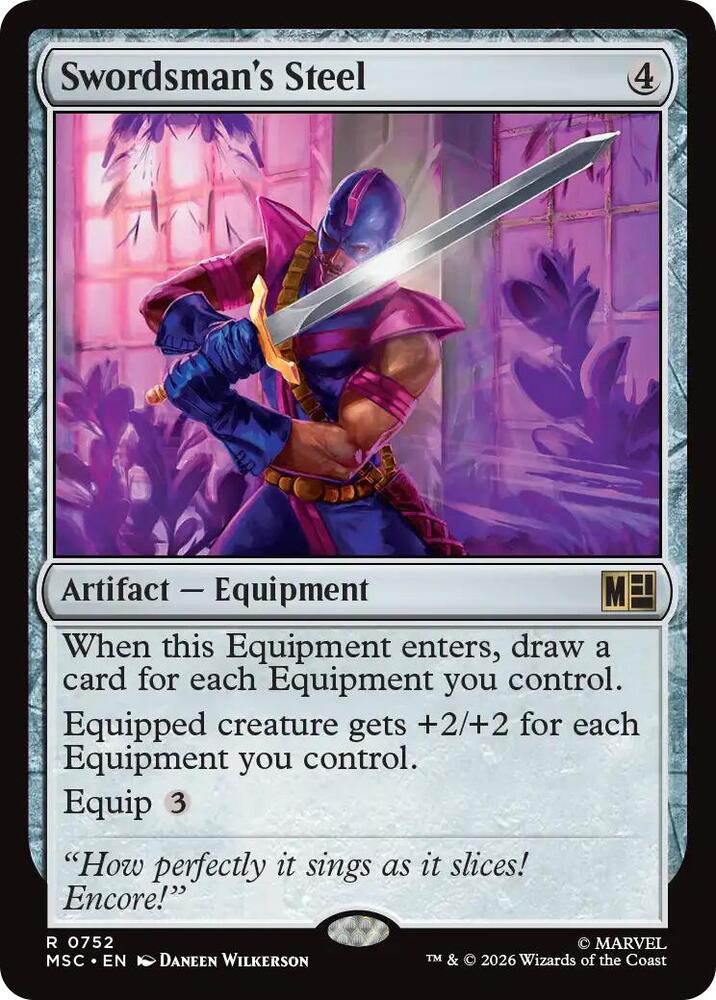 Swordsman's Steel - Commander: Marvel Super Heroes (MSC) (Foil)