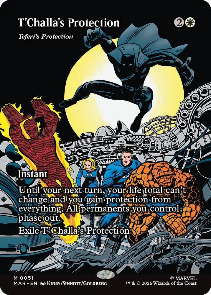 T'Challa's Protection - Teferi's Protection (Borderless) - Marvel Universe Eternal-Legal (MAR)