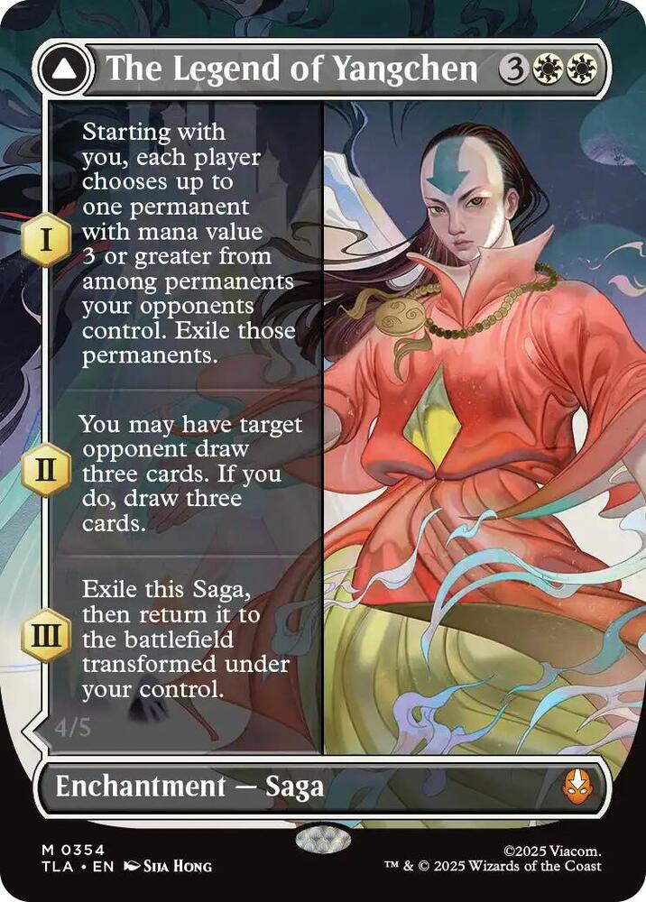 The Legend of Yangchen (Borderless Foil) - Avatar: The Last Airbender (TLA)