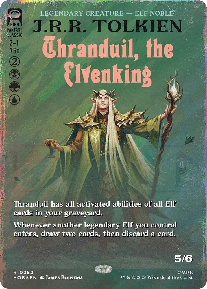 Thranduil, the Elvenking (Borderless) (Surge Foil) - The Hobbit (HOB)