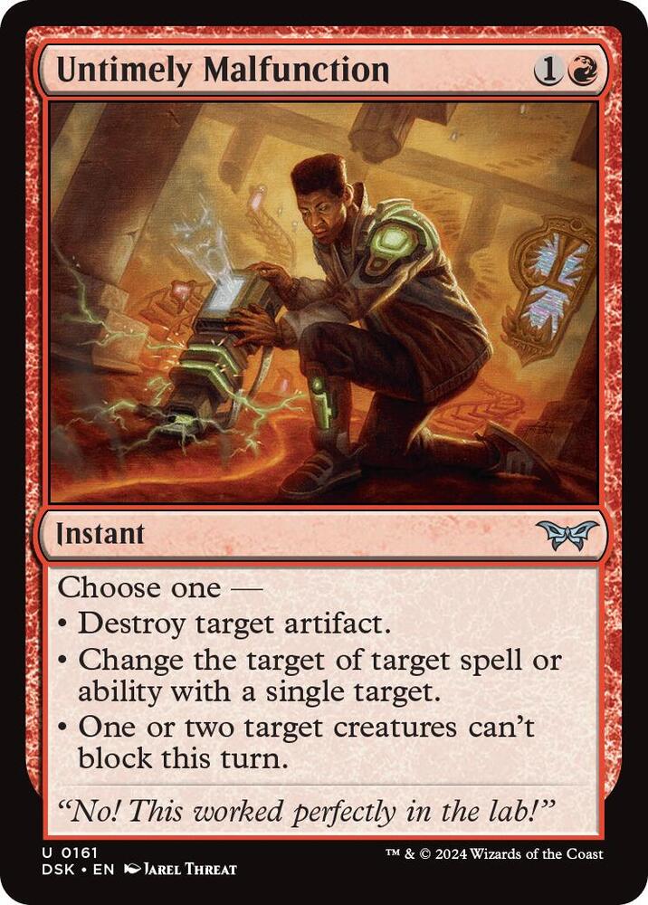 Untimely Malfunction - Duskmourn: House of Horror (DSK) FOIL