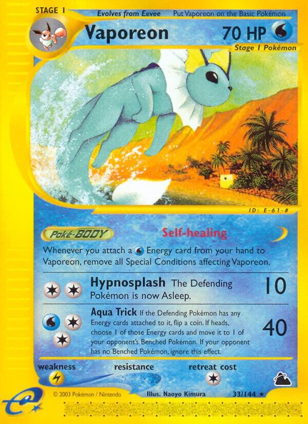 Vaporeon - Skyridge (SK) 33/144