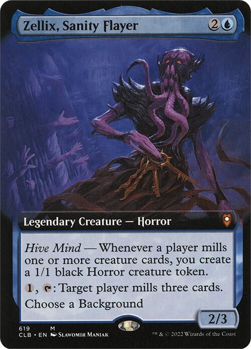 Zellix, Sanity Flayer (Extended Art) - Commander Legends: Battle for Baldur's Gate (CLB)