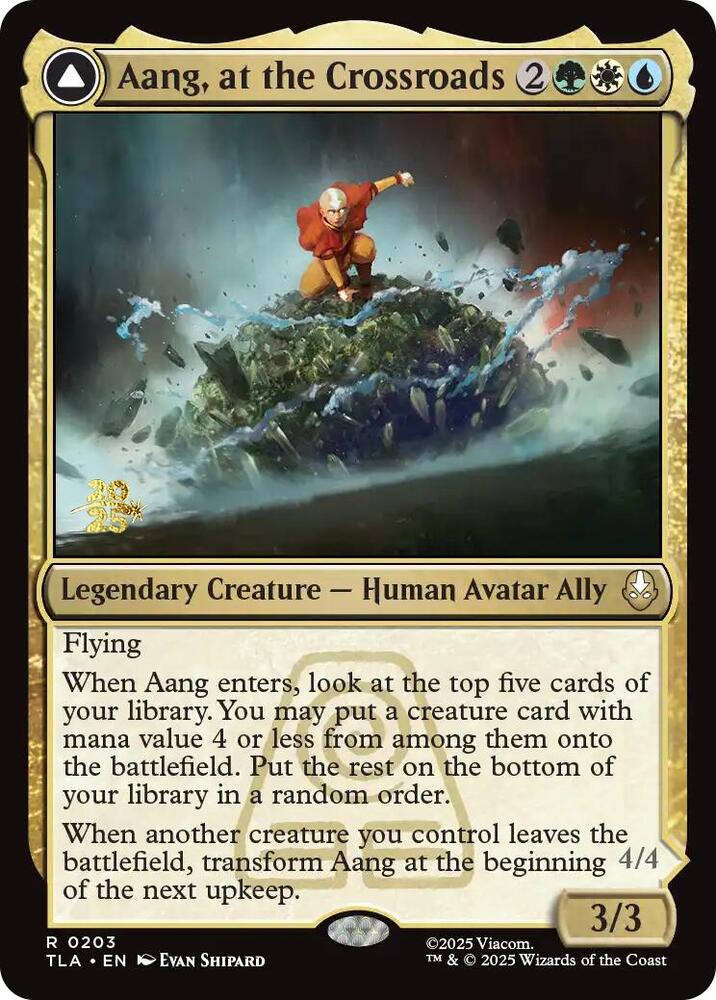 Aang, at the Crossroads Prerelease Foil 0203 TLA
