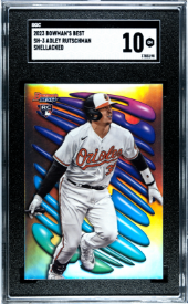 Adley Rutschman 2023 Bowman's Best Shellacked SGC 10 RC