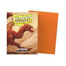Dragon Shield Amber 100CT Box Matte