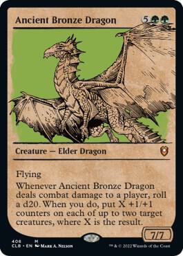 Ancient Bronze Dragon (Showcase) - Commander Legends: Battle for Baldur's Gate (CLB)