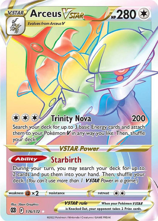 Arceus Vstar Secret 176/172 Brilliant Stars
