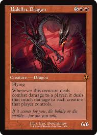 Balefire Dragon Retro Frame 479