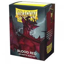 Blood Red Dragon Shield Sleeves 100 ct