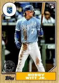 Bobby Witt Jr. RC 2022 Topps 1987 Version 87TBU-7