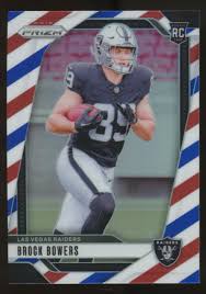 Brock Bowers Red White Blue RC Prizm 2024 #315