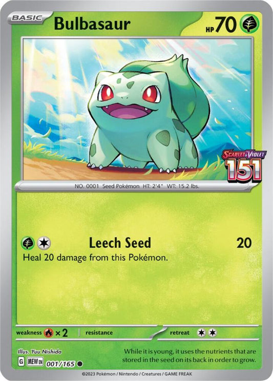 Bulbasaur 001/165 (Best Buy Exclusive)  Reverse Holo