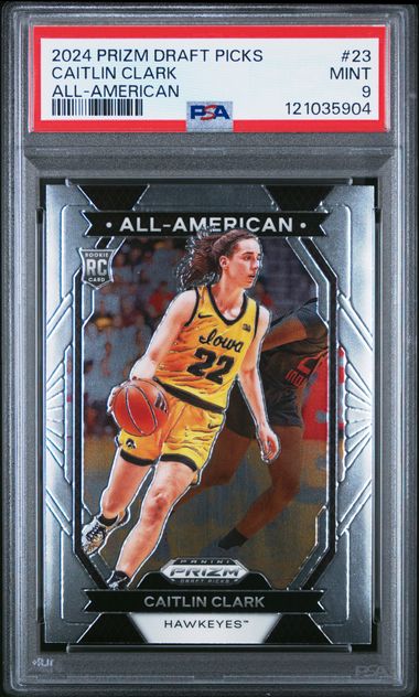 Caitlin Clark 2024 Prizm Draft Picks #23 PSA 9