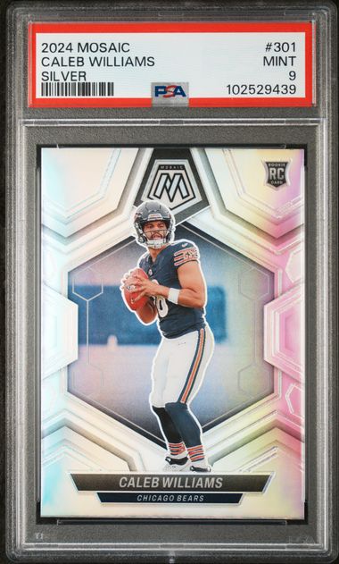 Caleb Williams 2024 Silver Mosiac RC PSA 9