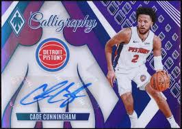 Cade Cunningham Calligraphy Auto 2024 Phoenix