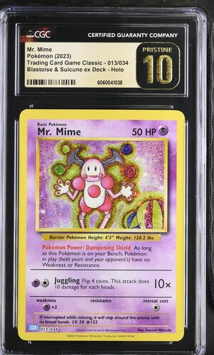 Mr. Mime Pristine 10 013/034 Classic  Collection
