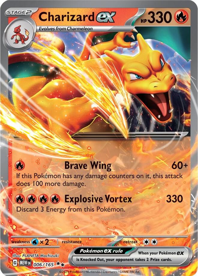 Charizard ex – 006/165 – SV: Scarlet &amp; Violet 151 (MEW)