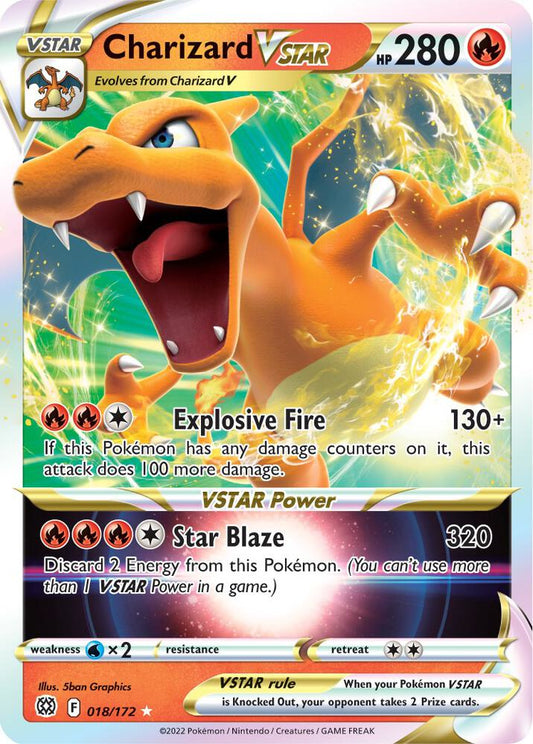 Charizard Vstar 018/172 Brilliant Stars