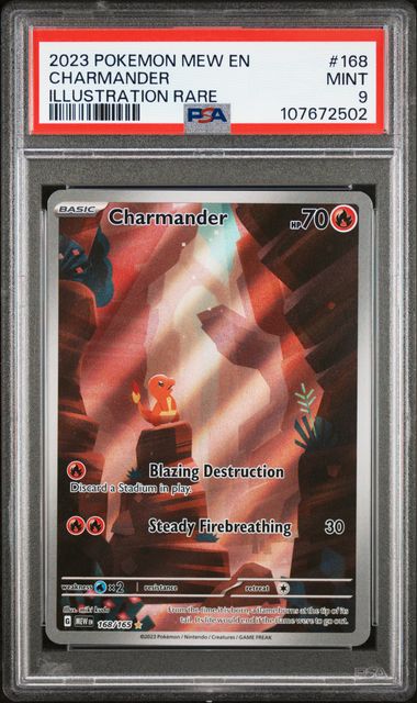 Charmander IR 168/165 PSA 9