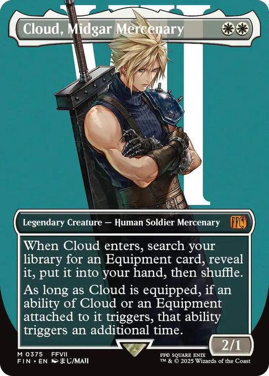 Cloud , Midgar Mercenary (Borderless) FIN 0375 Foil