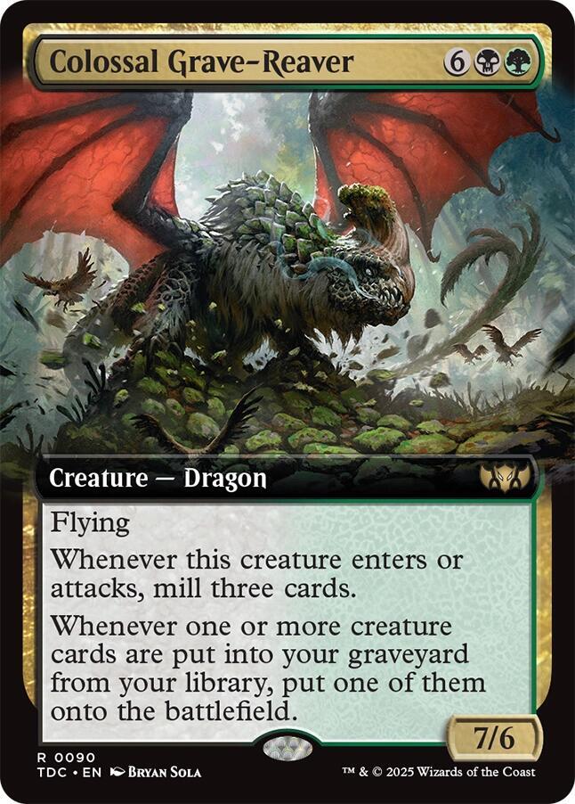Colossal Grave-Reaver (Extended Art) - Commander: Tarkir: Dragonstorm (TDC)
