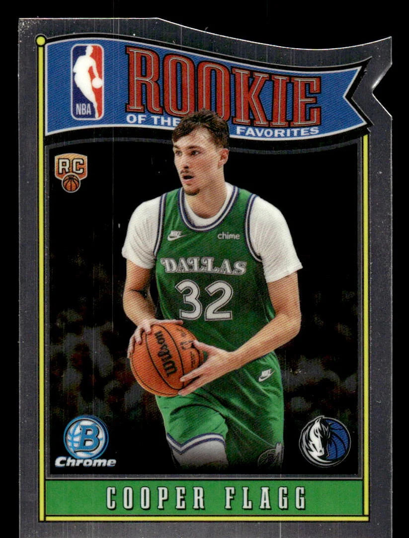 2025 Topps Chrome Rookie of the Year Favorites Cooper Flagg RC Die-Cut