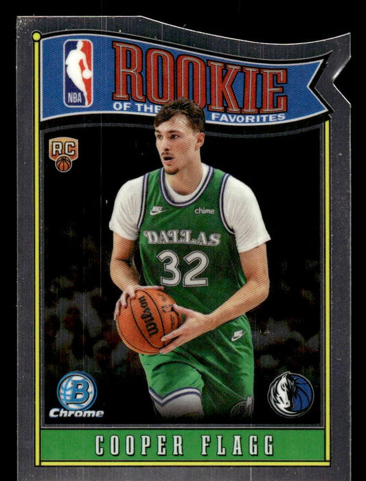 2025 Topps Chrome Rookie of the Year Favorites Cooper Flagg RC Die-Cut