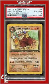 Dark Dugtrio 1st Edition Rocket 23/82 PSA 9