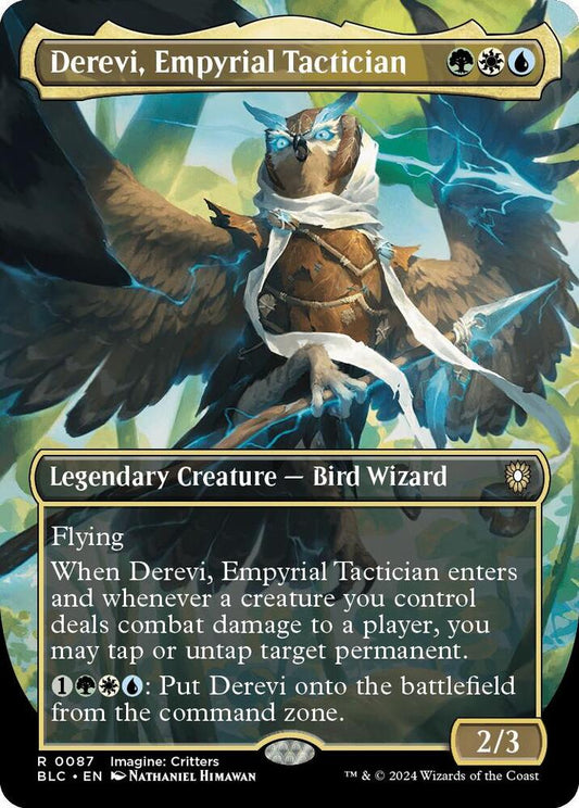 Derevi, Empyrial Tactician (Borderless) Foil - Commander: Bloomburrow (BLC