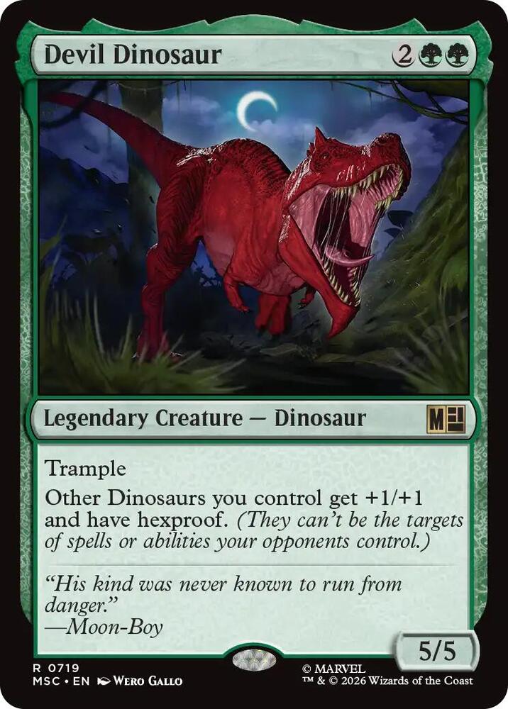 Devil Dinosaur - Commander: Marvel Super Heroes (MSC)