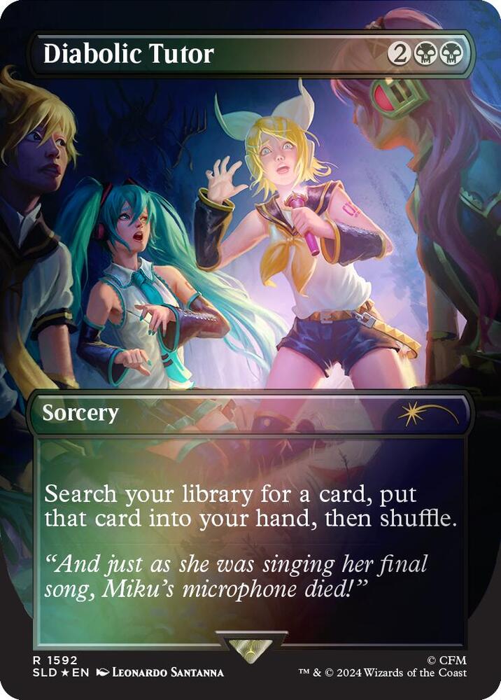Diabolic Tutor (1592) (Rainbow Foil) - Secret Lair Drop Series (SLD)
