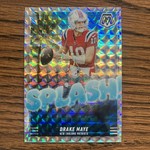 Drake Maye Splash 2025 #3 Silver Prizm