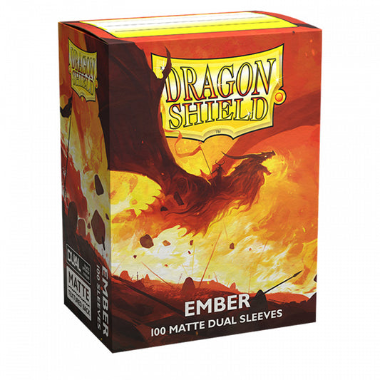 Dragon Shield Dual Matte Ember Sleeves – Standard Size (100ct)