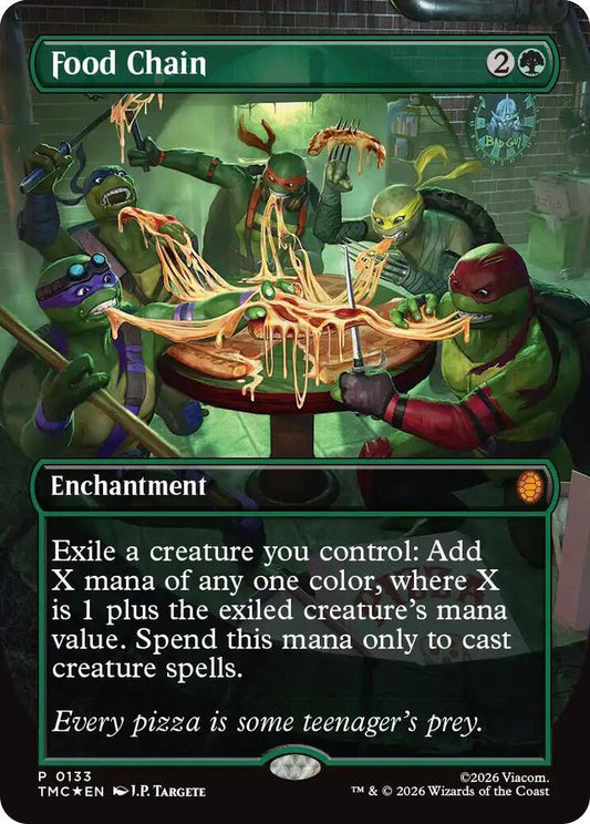 Food Chain (Borderless) - Commander: Teenage Mutant Ninja Turtles (TMC) Foil 0133