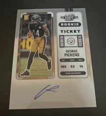 George Pickens Contender Optic Rookie Ticket Auto RC #118