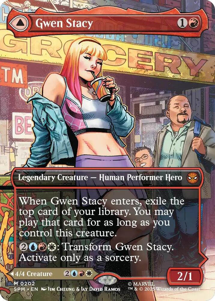 Gwen Stacy (0202) (Borderless) - Marvel's Spider-Man (SPM) 0202