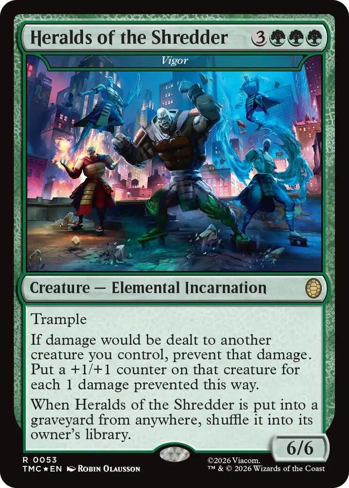 Heralds of the Shredder - Vigor (Surge Foil) - Commander: Teenage Mutant Ninja Turtles (TMC)