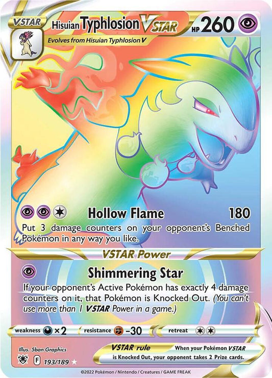 Hisuian Typhlosion Vstar (Secret) Astral Radiance 193/189