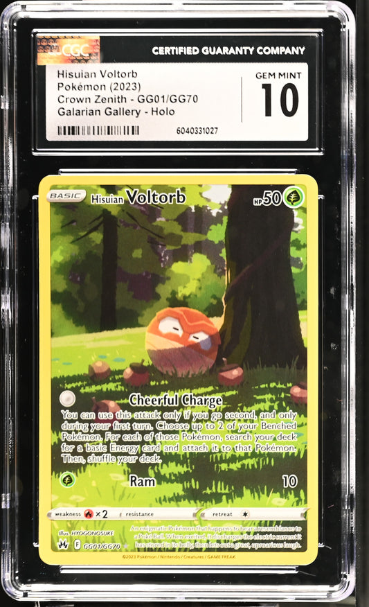 Hisuian Voltorb GG01/GG70 CGC 10