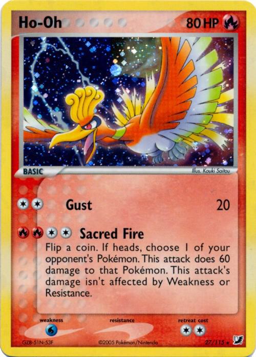 Ho-Oh - 27/115 (Cosmos Holo) - Deck Exclusives