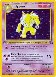 Hypno Fossil Holo 1st Edition 8/62