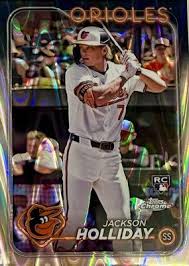 Jackson Holliday Topps Chrome Rookie Ray Wave #88