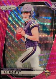 JJ McCarthy Pink Wave Prizm RC #409