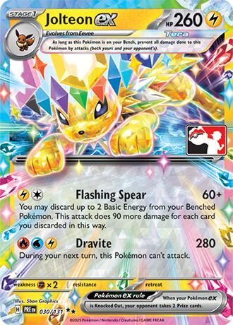 Jolteon ex - 030/131 - Prize Pack Series Cards
