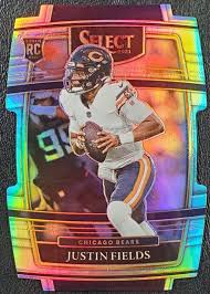 Justin Fields Select Silver Die Cut RC 50