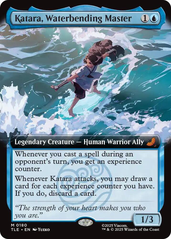 Katara, Waterbending Master (Extended Art) FOIL - Avatar: The Last Airbender: Eternal-Legal (TLE)