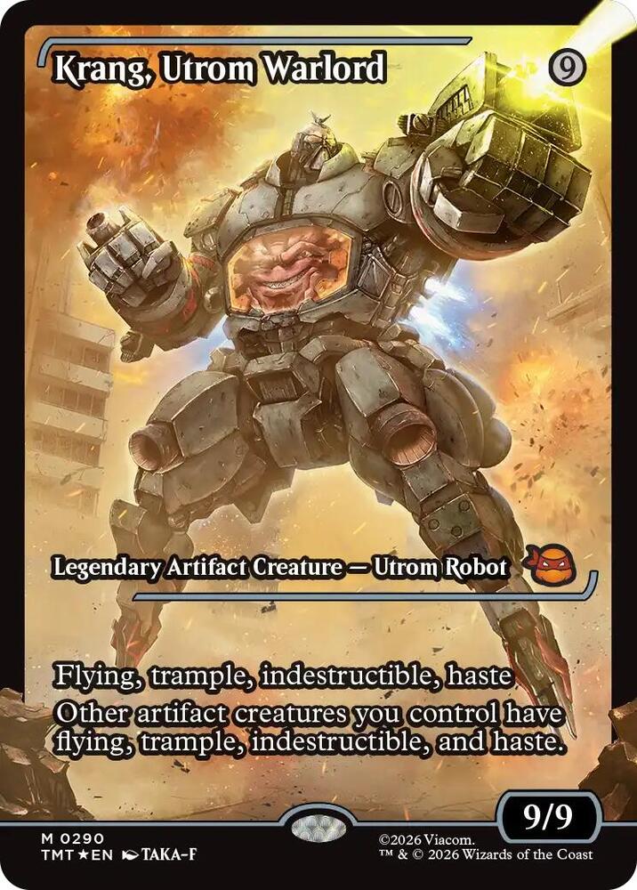 Krang, Utrom Warlord Borderless Foil 0290 TMT